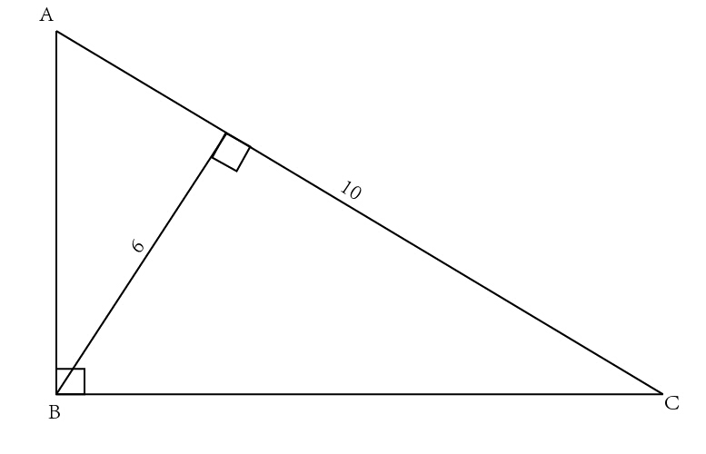 如图,这是一个底长为10,高为6的直角三角形,求此三角形的面积 引用自