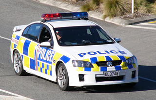 新西兰警车基本以澳洲生产的holden为主,车身宽大,排量大,速度快,车身