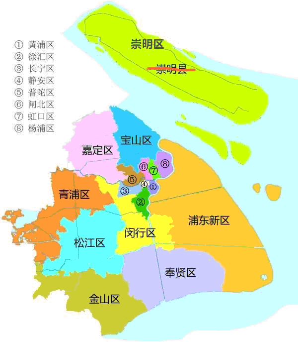 根据上海市行政区划图,我们每一户居民都有