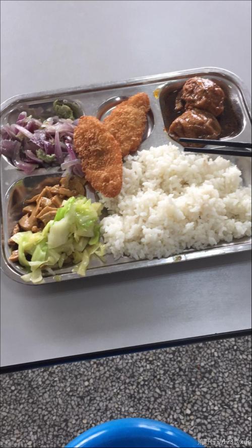 同样十块的工作餐!