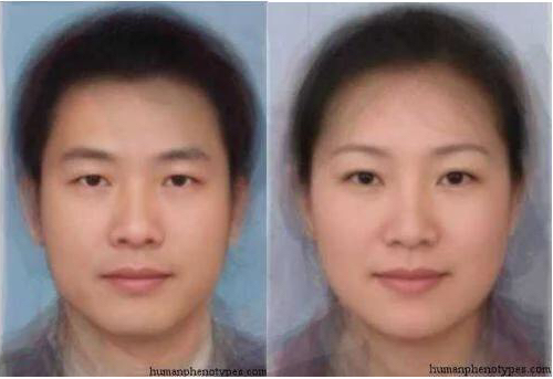 中国常见的人脸类型