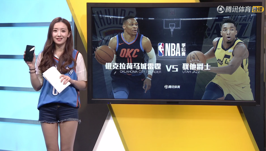 腾讯nba的美腿主播一睹