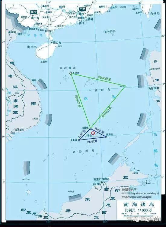永暑礁机场与美济礁,渚碧礁机场形成三角形,辐射南沙大部分防卫,再与