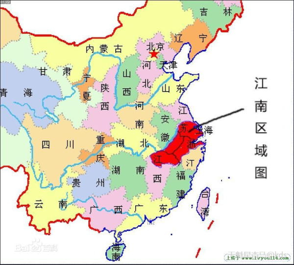 这个地图比较准确,江西和安徽也有一部分地区说吴语的