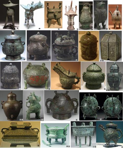 古代的青铜器种类很多,除了极少数的类别比如觚没有找到有盖子的以