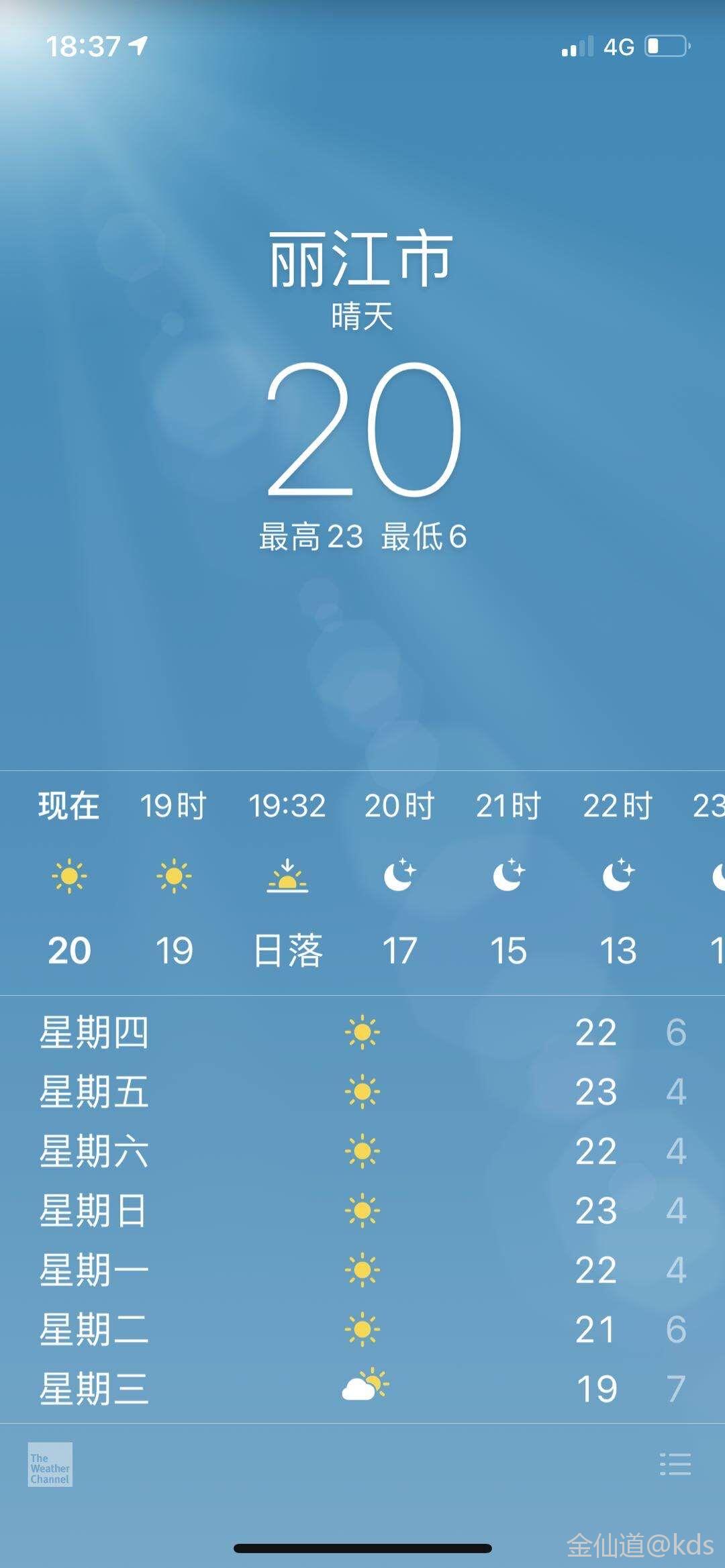 丽江天气预报20天