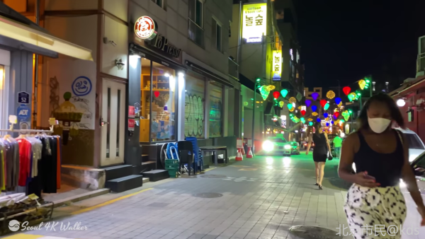 夏夜韩国街景_kds宽带山