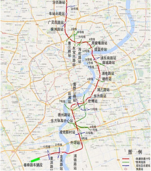 地铁19号线路又有变化啦?这次站点规划貌似更合理些