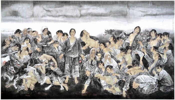 纪念南京大屠杀死难同胞的美术作品(宽带山爱国人士收集整理)