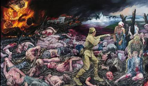 纪念南京大屠杀死难同胞的美术作品(宽带山爱国人士收集整理)