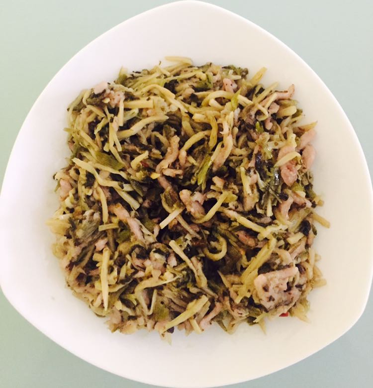 咸菜炒肉丝