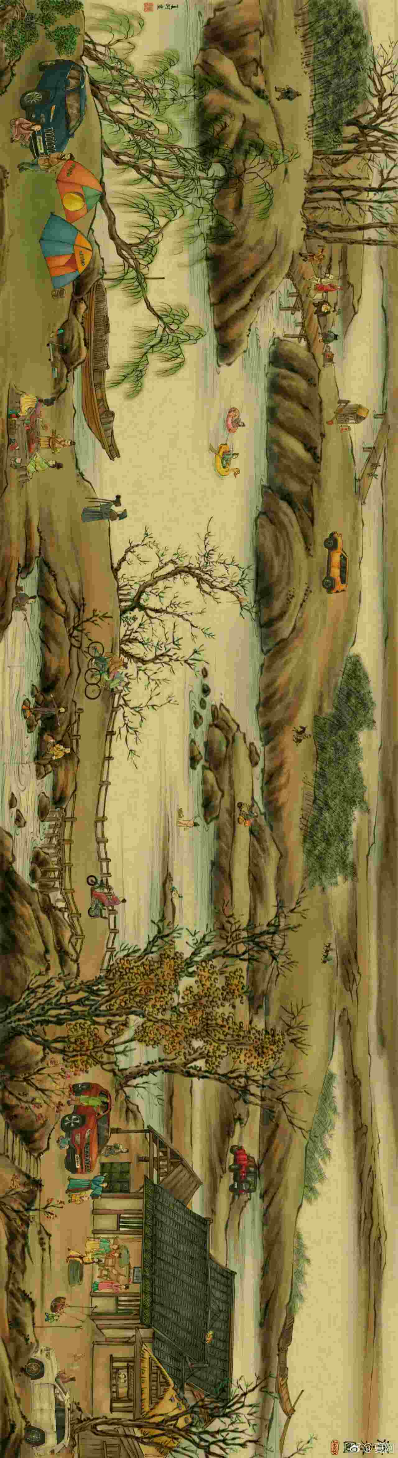 今天收了一幅古画