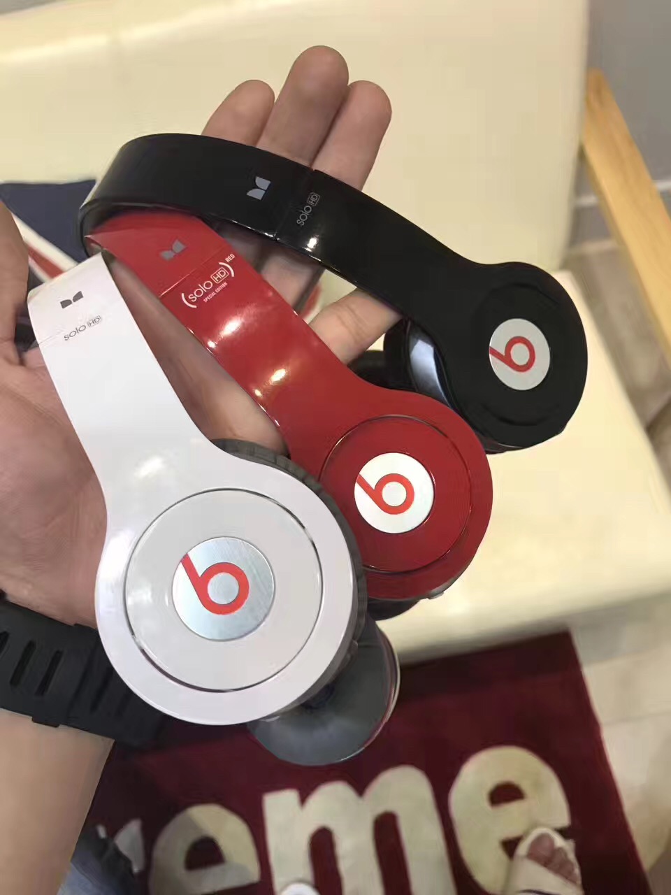 魔音耳机solo hd 正品 保真 撤柜机9-95新,部分带有发票 行货