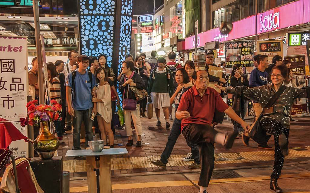 香港街头艺人图片