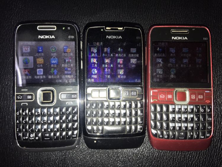 出诺基亚e72i e71 e63各一台