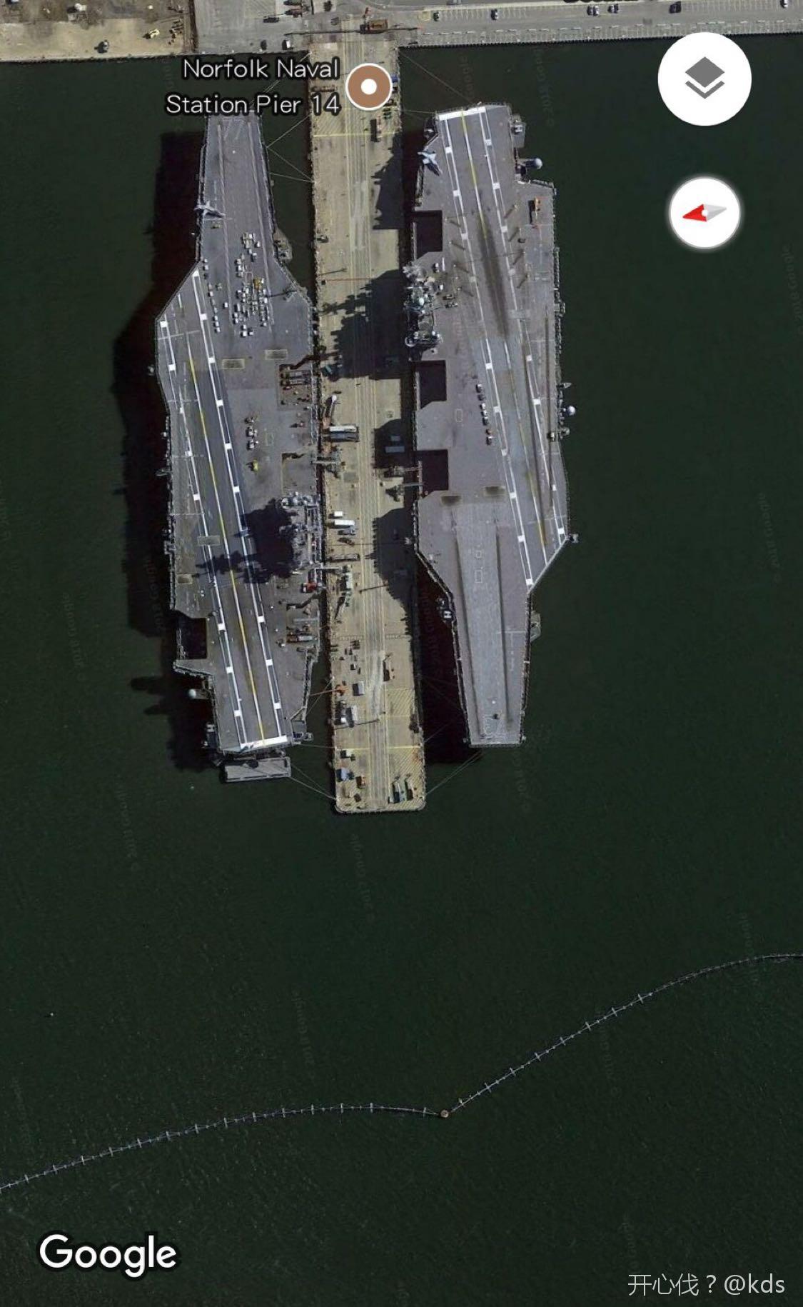 福特级尼米兹级平面对比