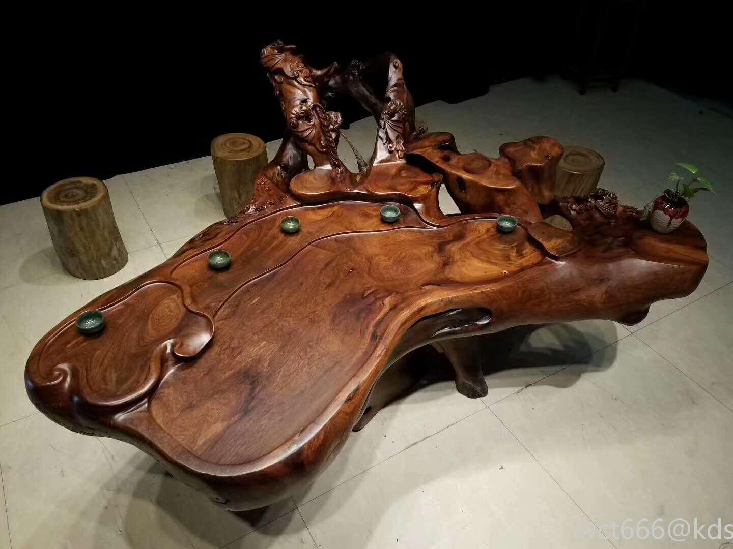 老挝红花梨茶几