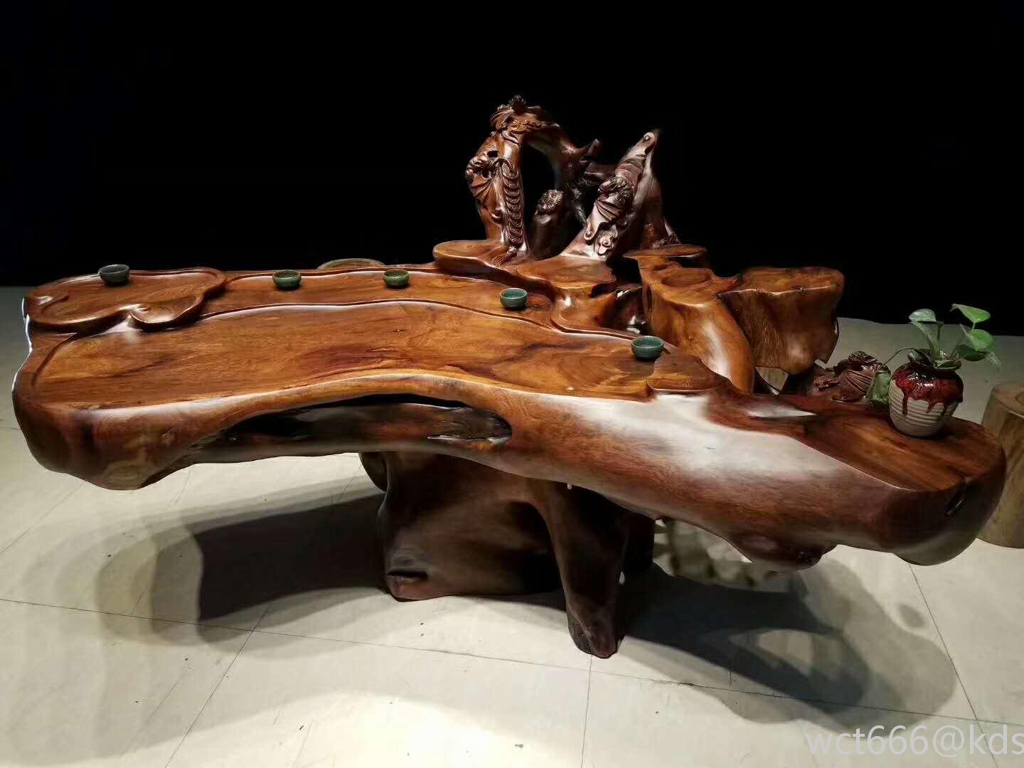 老挝红花梨茶几