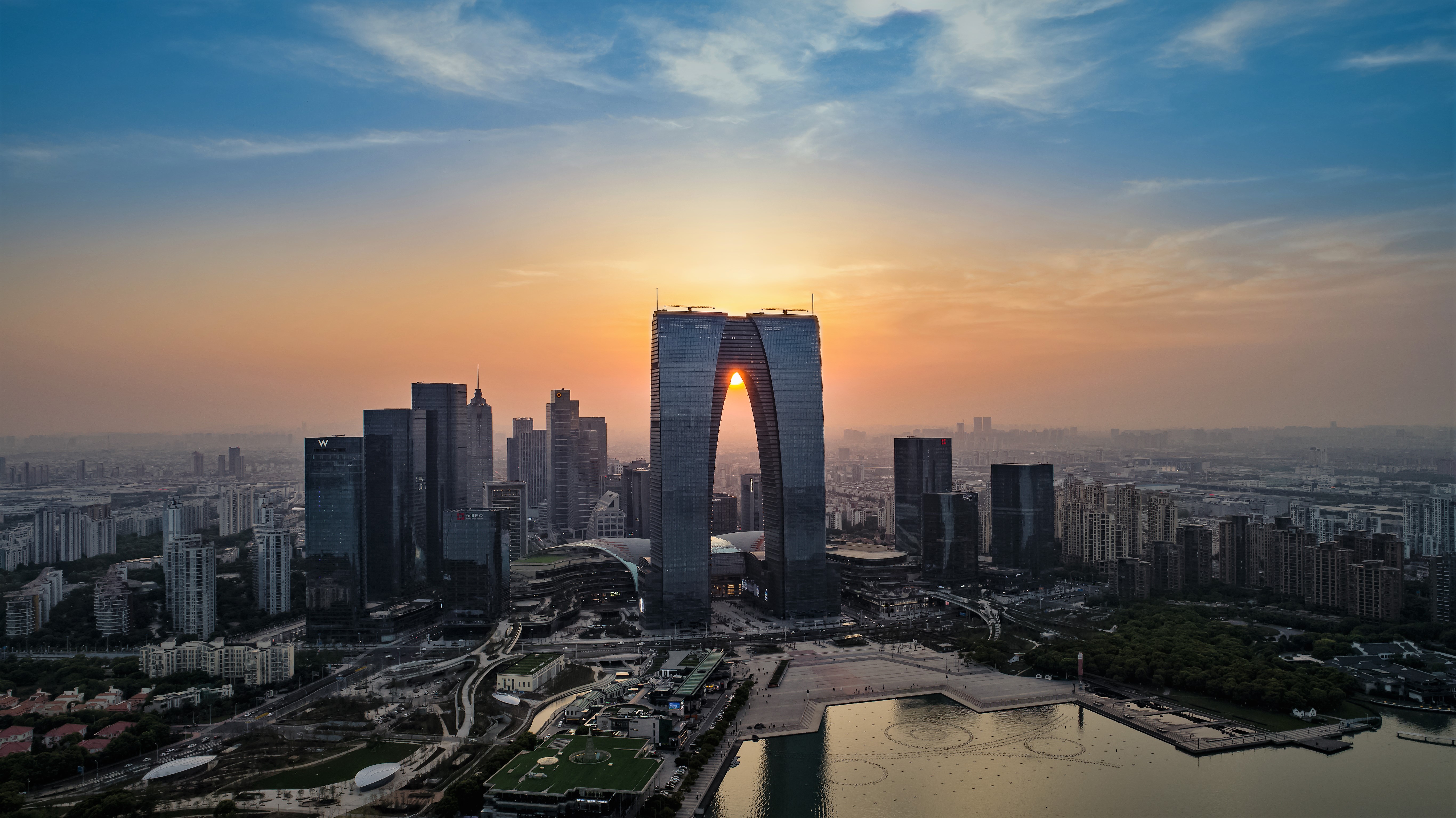 苏州金鸡湖湖西cbd