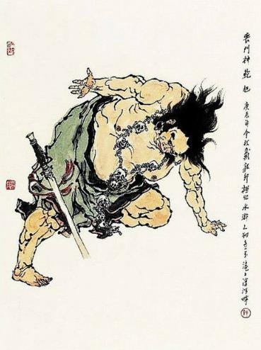 李逵和焦挺路途中相识后,联合鲍旭攻打凌州.