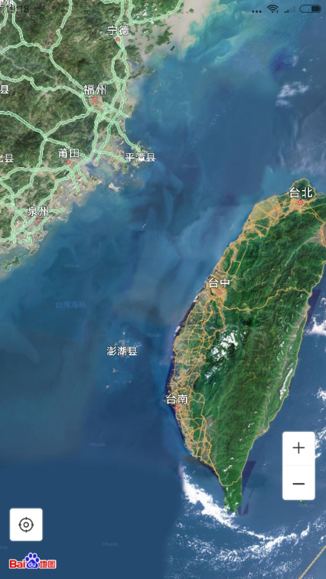 台湾海峡地形图图片