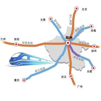 看看郑州的铁路网就知道,这种地方不会发展得慢的.