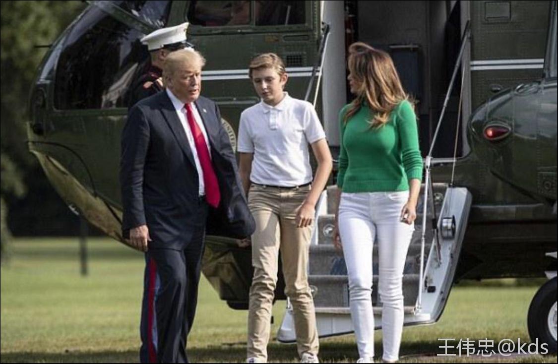 川普儿子12岁1米90