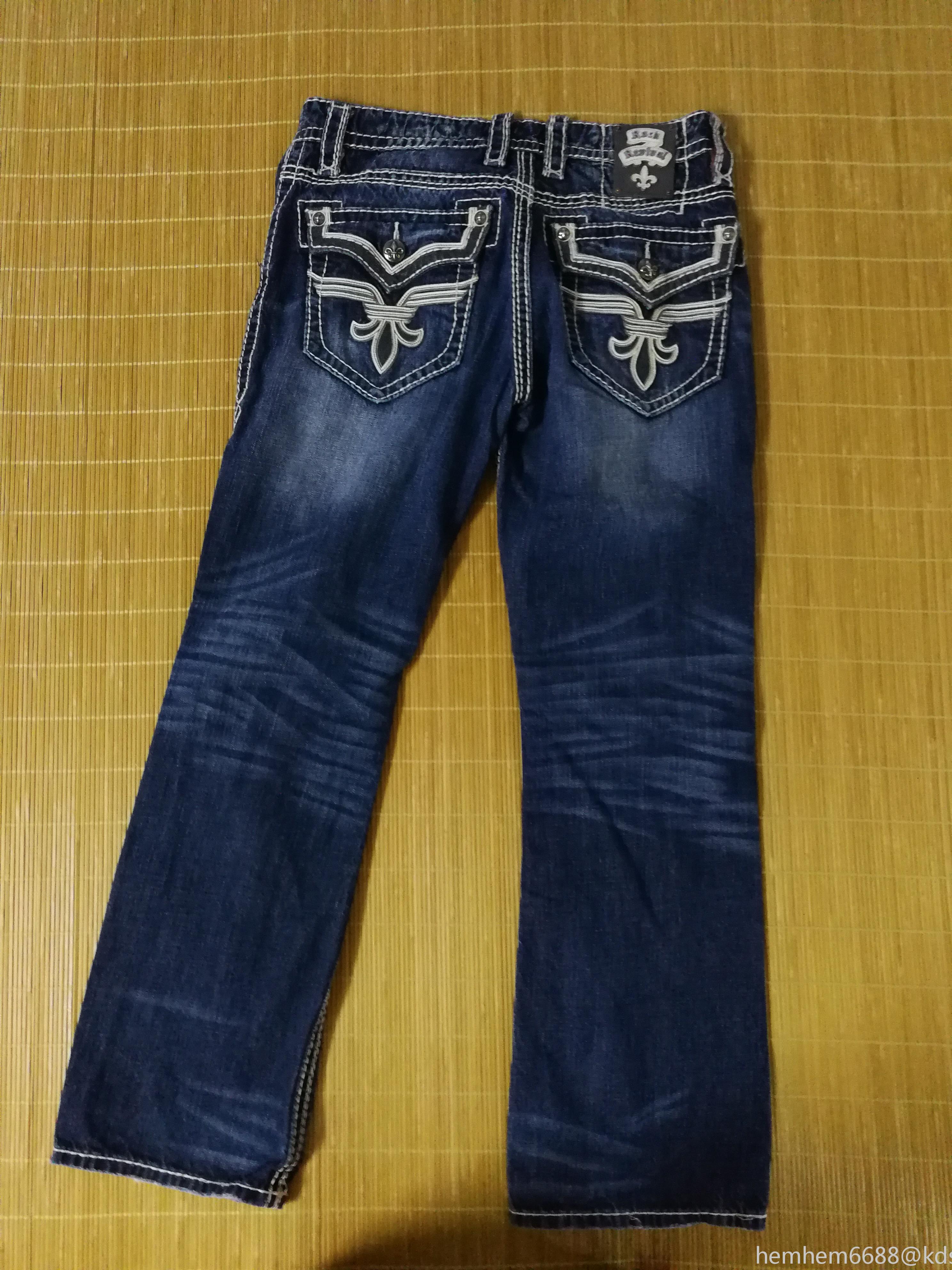 本人有美国的牛仔裤true religion,rock revival,affliction 95成