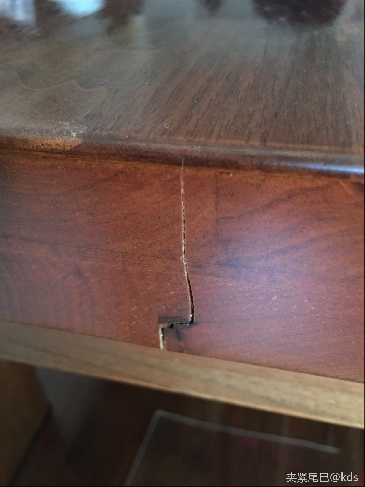 实木茶几裂缝了怎么办