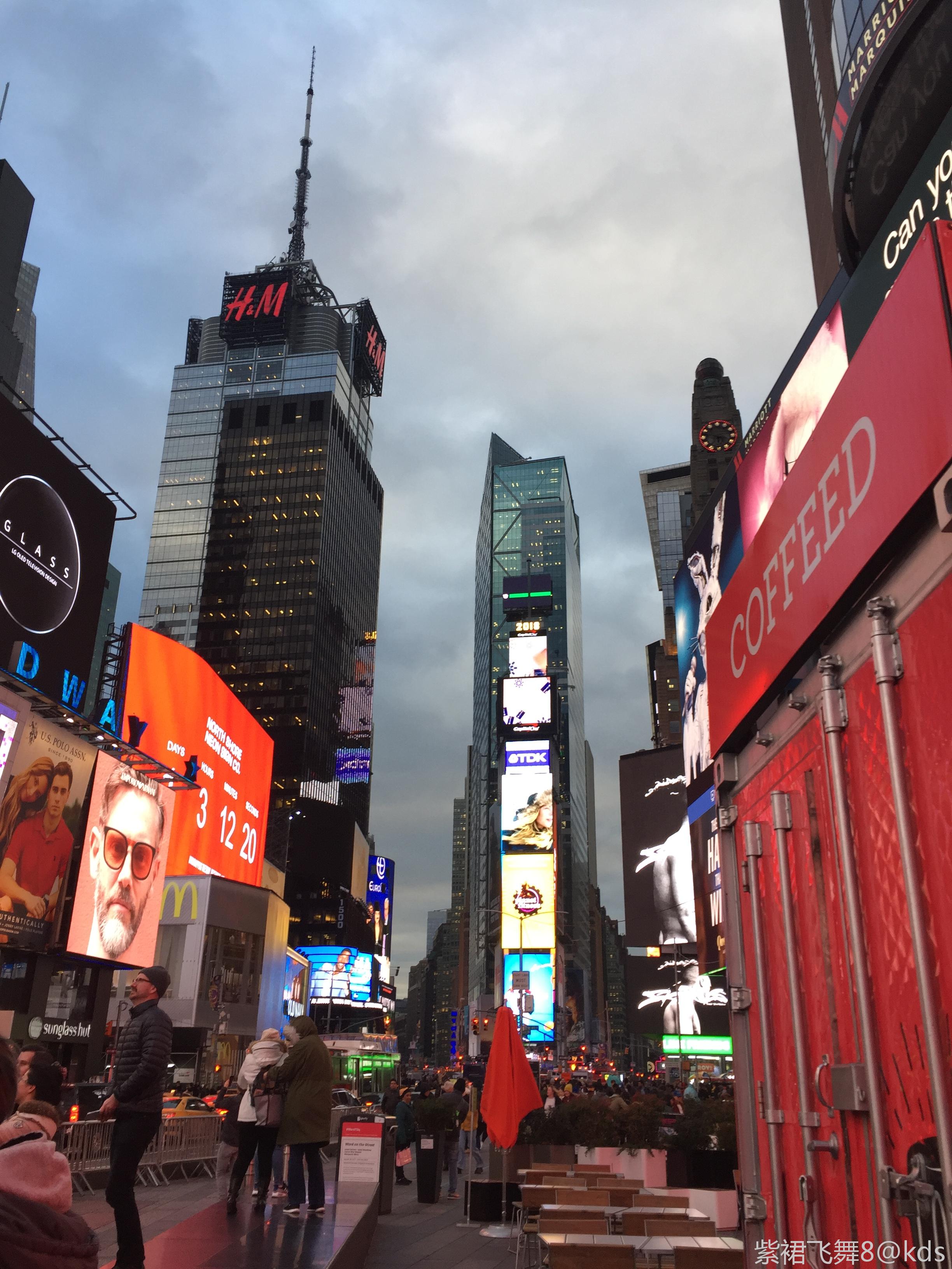 纽约的街道夜景不错 就是忒冷,不建议冬天来