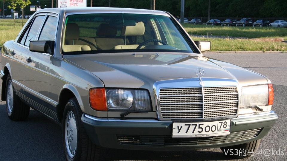 80年代德国街头的奔驰车