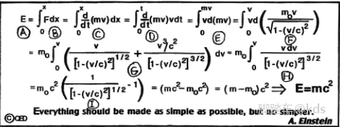 三校生想问一下,智能方程 e=mc2,是怎么得出来的?