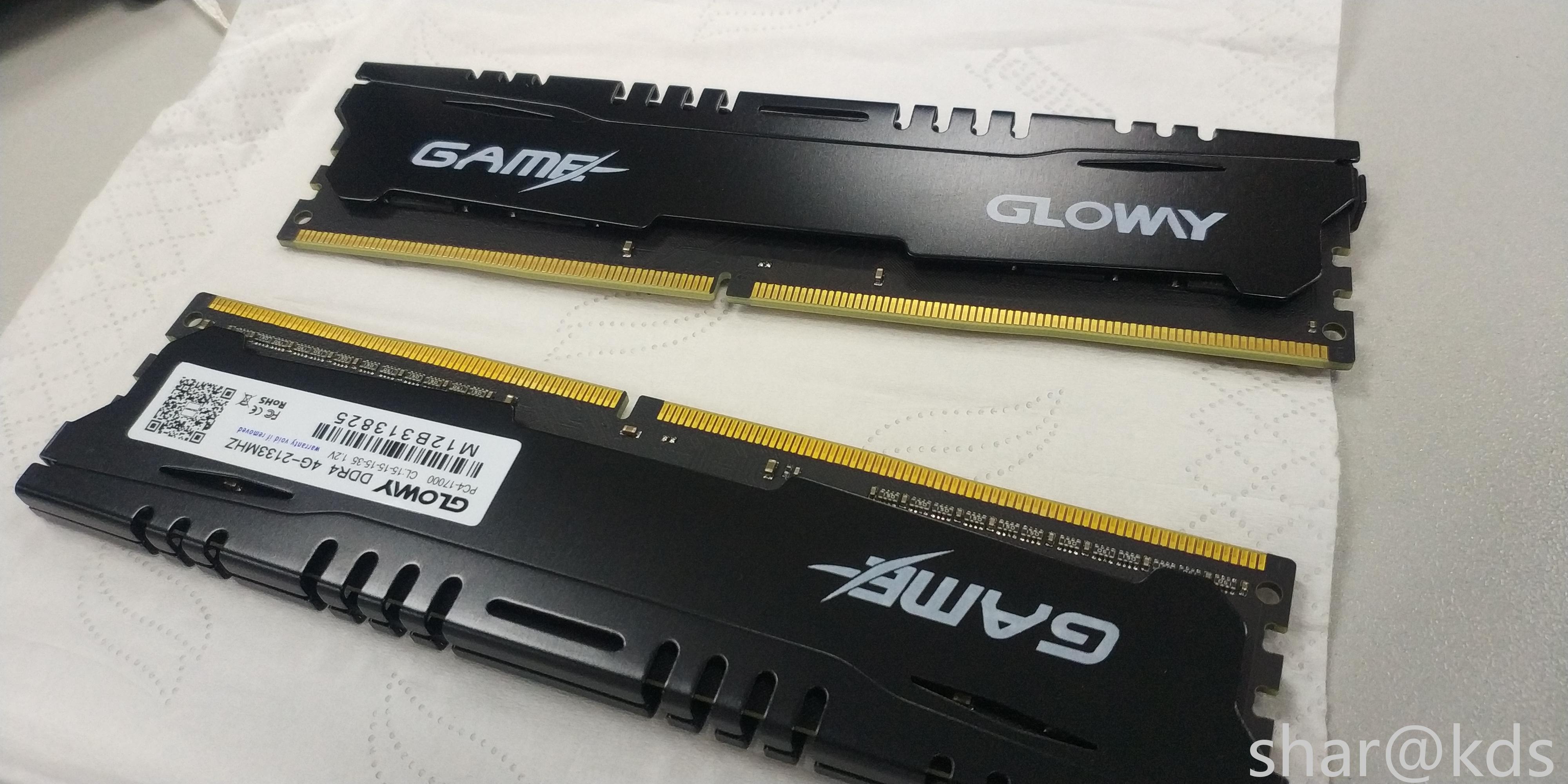 内存整理 光威ddr4 2133 4g*4马甲条