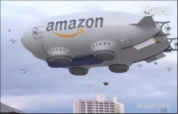 亚马逊空中航母无人机快递!