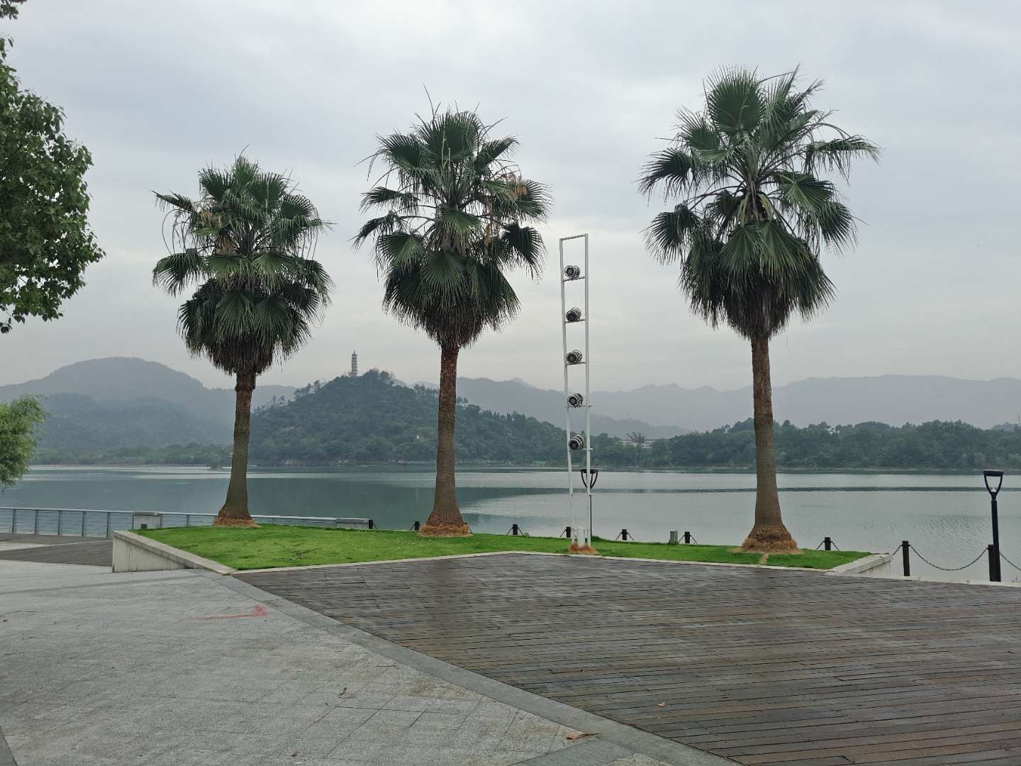 仙居永安公园,面对永安湖……传说中"中国最美的县"吧