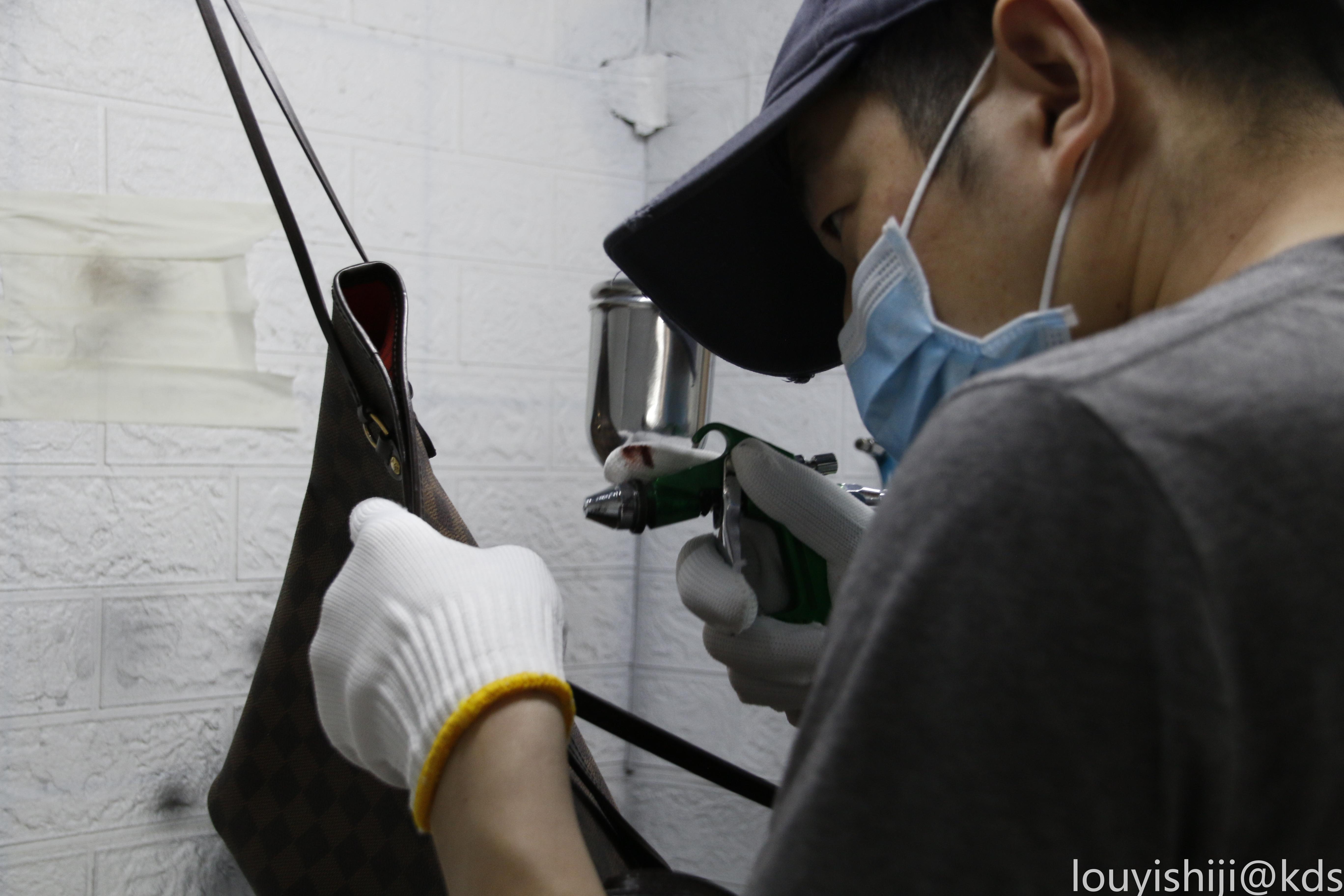 实拍楼衣世界奢侈品皮具衣包包修复翻新维修保养