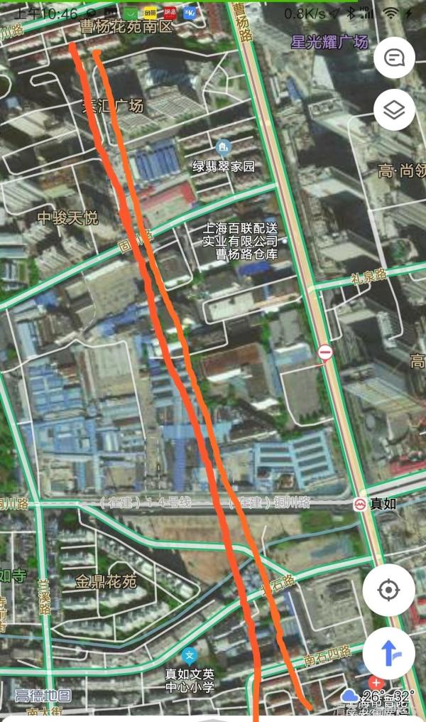 曹杨八村,打通菜场,使南石一路与新建的南石路相通