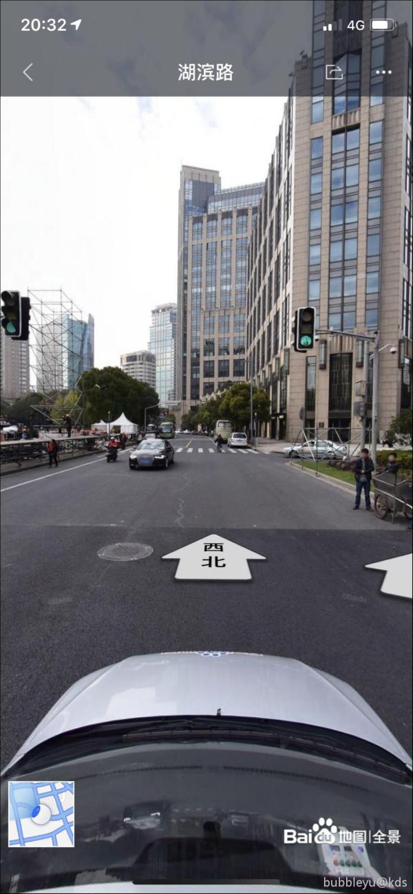 手机上的百度地图是不是看不到街景的