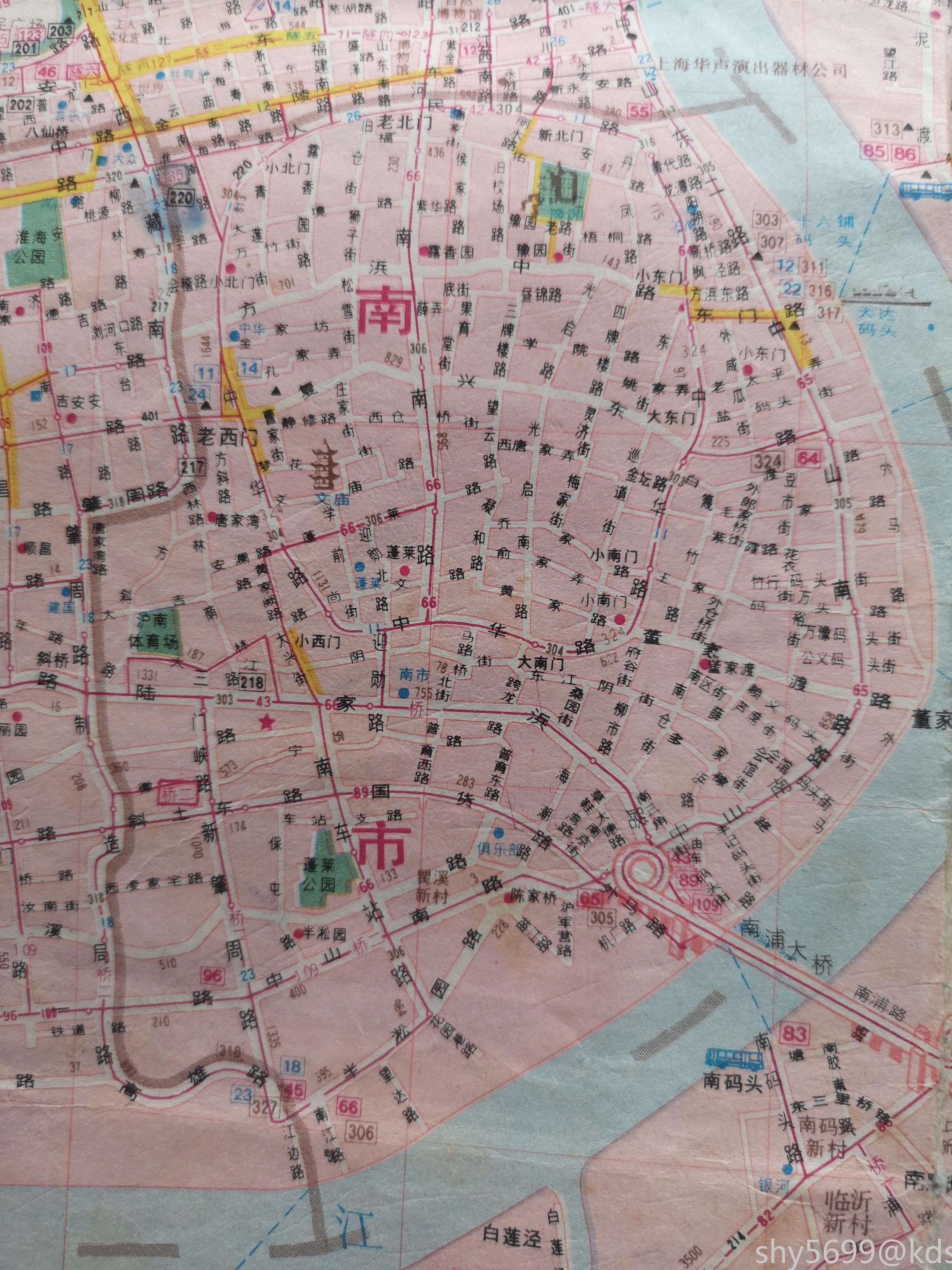 上海老地图市区分布图片