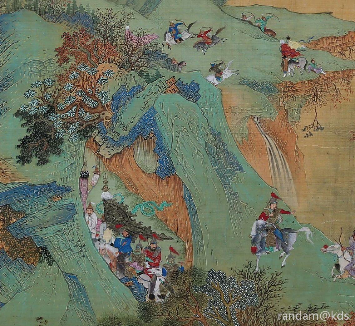 老祖宗盔甲挺好看吧!1637年左良玉出师图