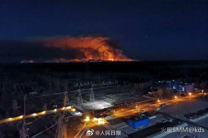 乌克兰森林大火逼近了.核电站.