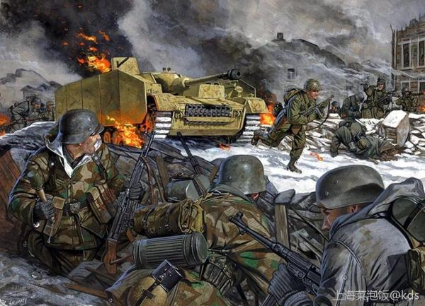 贴一些二战彩色油画