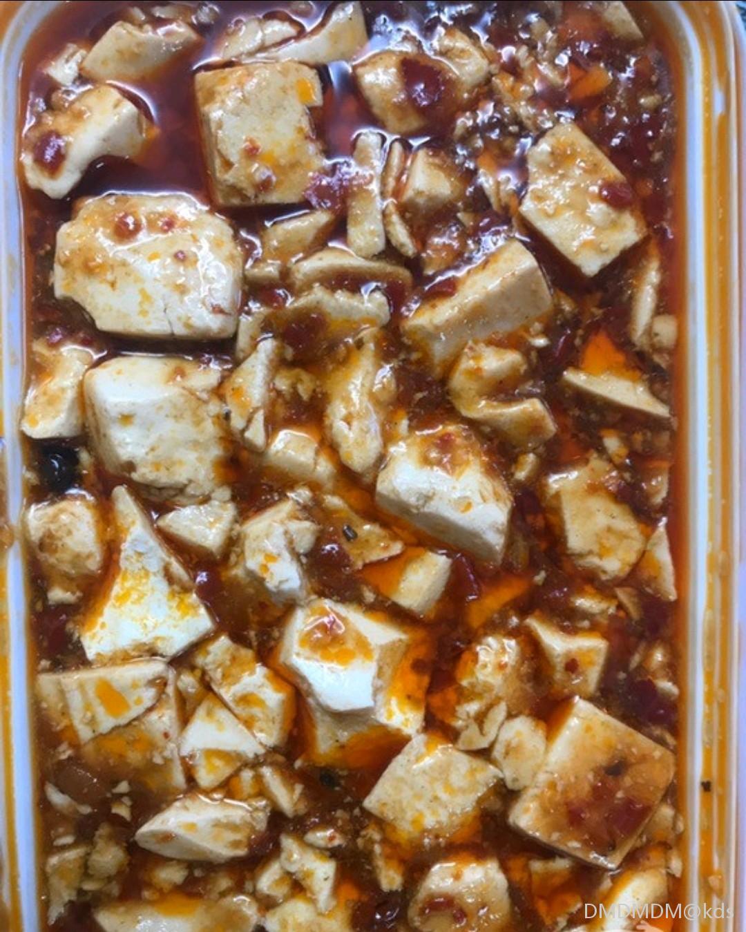 有些大店家不会,因为会被吃出来的,图是上海最好吃的麻婆豆腐之一吧