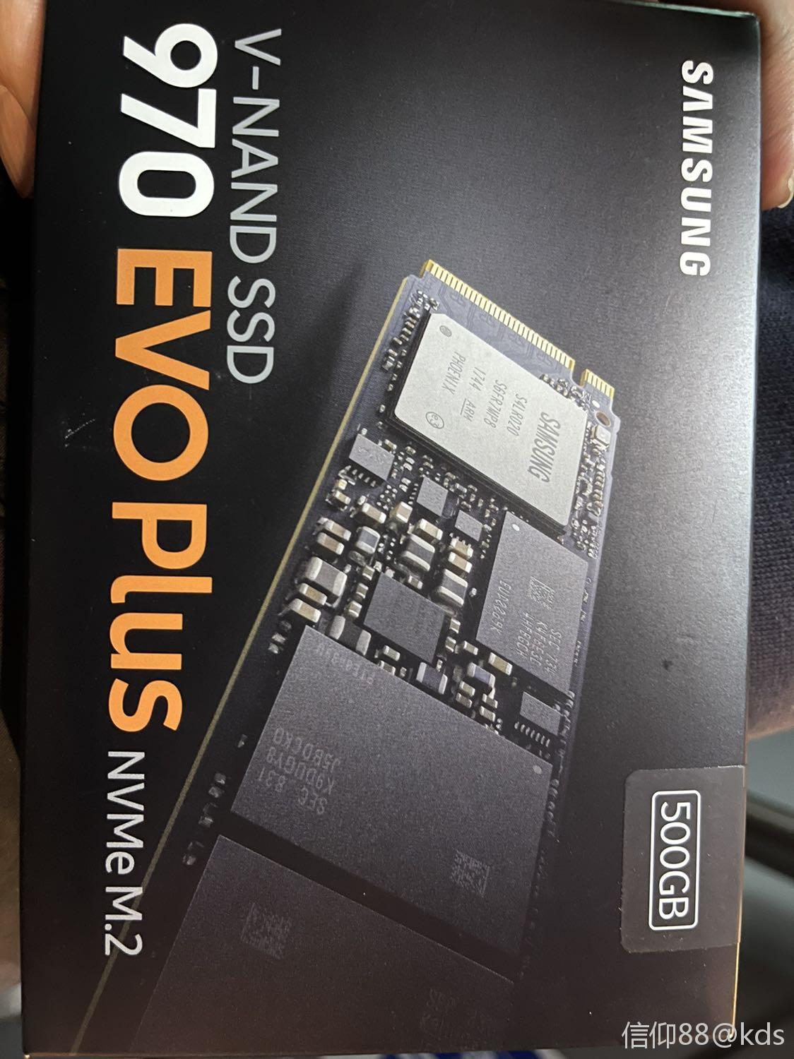 全新行货三星970evo plus 500g固态硬盘