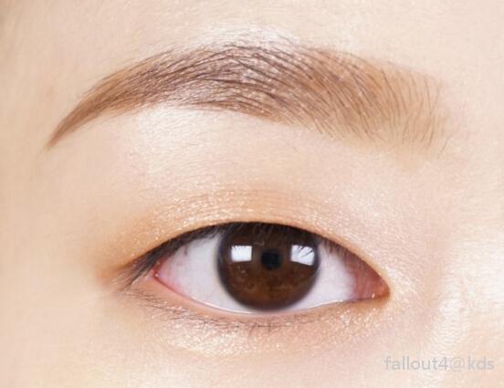 对比一下就很清楚,我是中国人我都觉得单眼皮挺恐怖的,有一种冷冷的