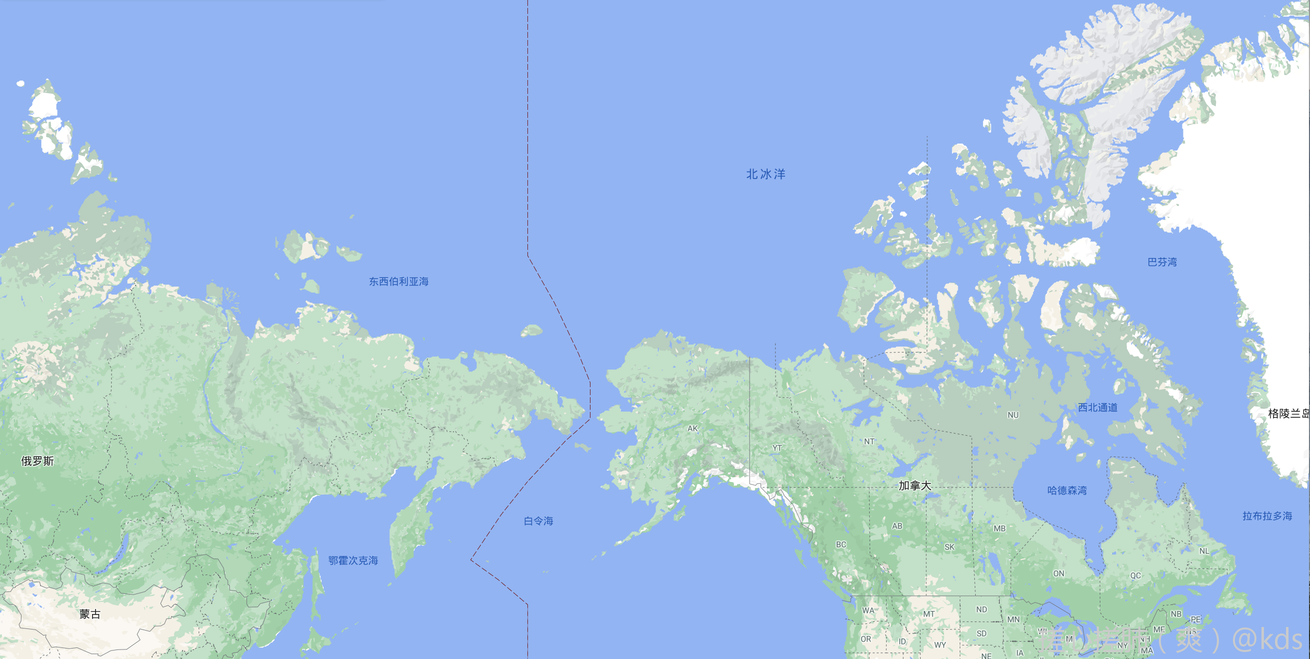 北冰洋轮廓图图片