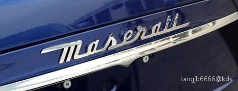 今天看到辆车,车标是一串很花哨的英文.是什么车.