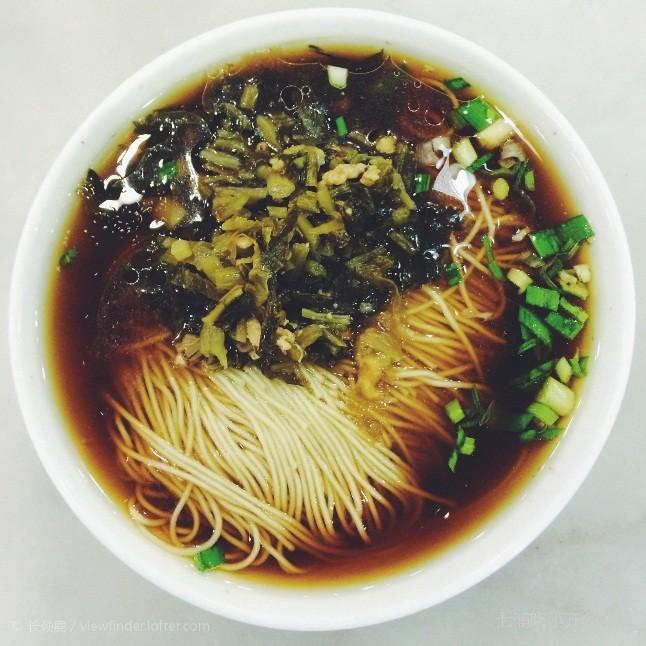 咸菜肉丝面,坐标黄浦市中心,13元