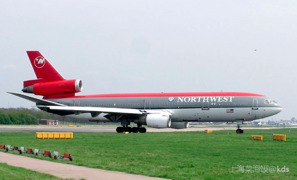 美国西北航空的dc-10