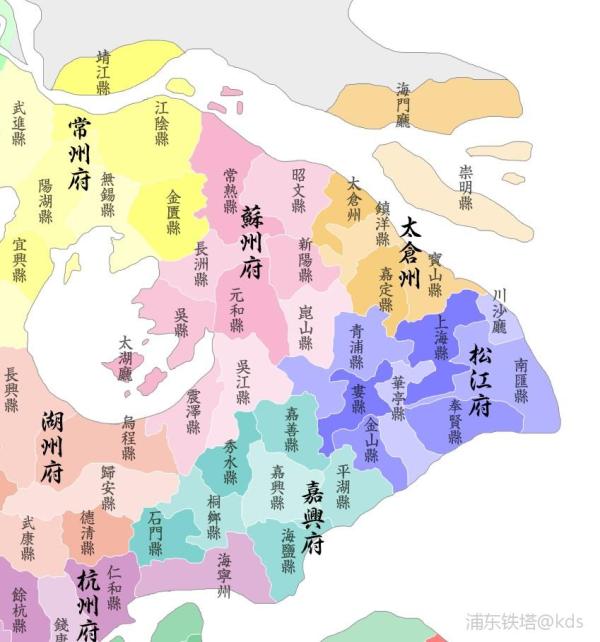 清代江苏行政区划